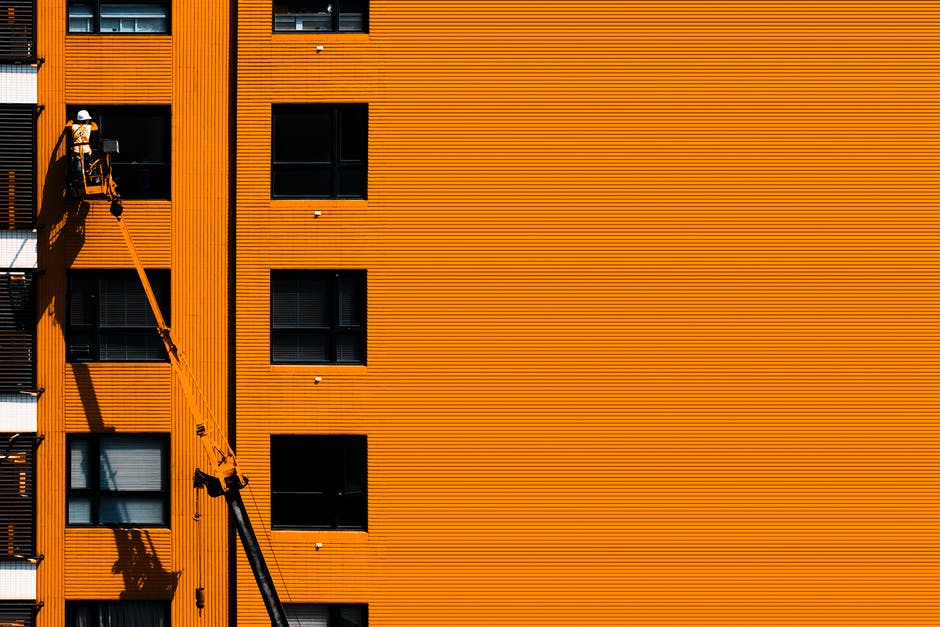 a crane on a building